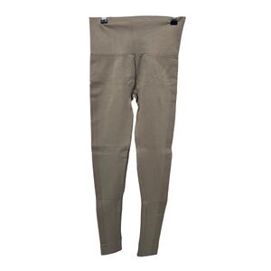 SET ACTIVE Seamless High Waist Leggings Taupe Athleisure Workout XS